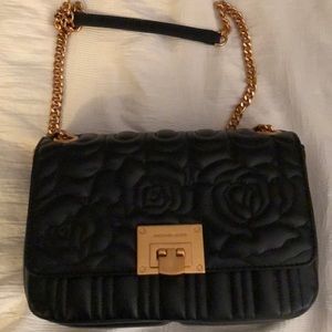 Black leather Michael Kors “Vivianne” purse